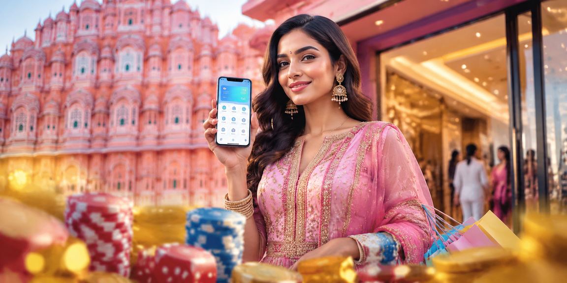 Jaipur user accessing mobile betting